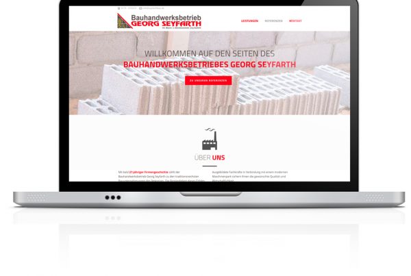 Webdesign Bauhandwerksbetrieb Seyfarth